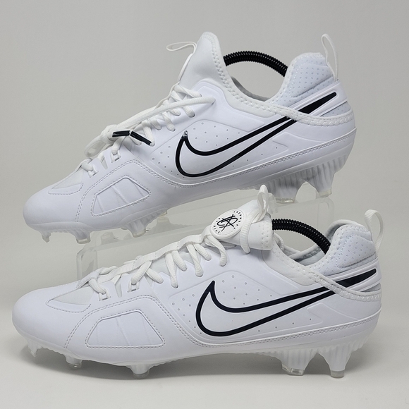Nike Huarache 9 Varsity LAX Lacrosse Cleat White/Black Men Sz 8.5 FD0090-101 New main image 8